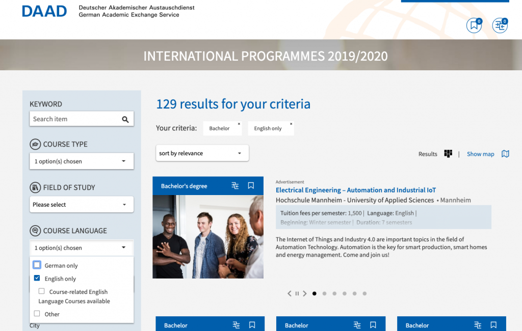 thong tin du hoc duc bang tieng anh daad